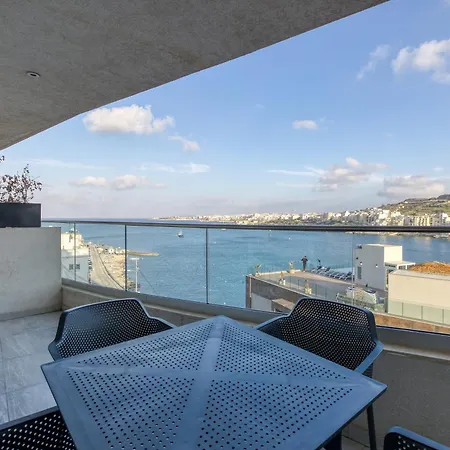 Waterfront 3br Home, With Private Balcony In Xemxija By 360 Estates *