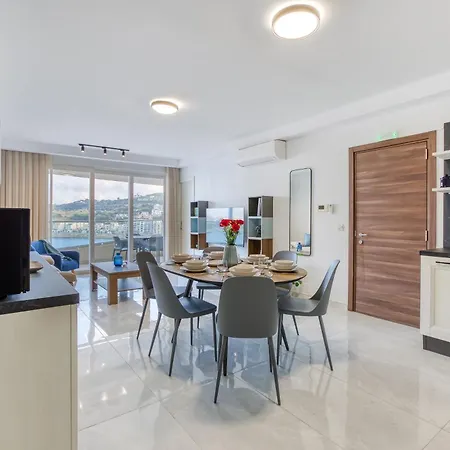 Waterfront 3br Home, With Private Balcony In Xemxija By 360 Estates *