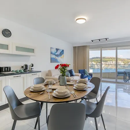 شقة Waterfront 3br Home, With Private Balcony In Xemxija By 360 Estates *