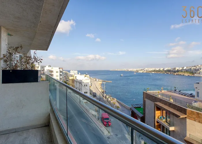 Waterfront 3br Home, With Private Balcony In Xemxija By 360 Estates *